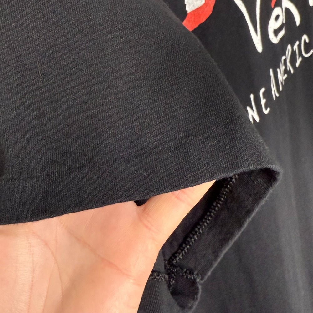 Vintage Eagle USA Men's L Verus Genuine American Spirit Black T-Shirt Cotton - Picture 4 of 9